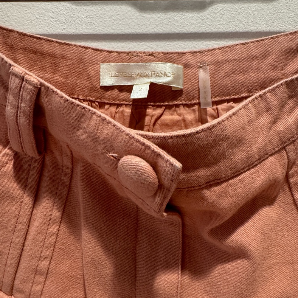 LOVESHACKFANCY dock denim skirt